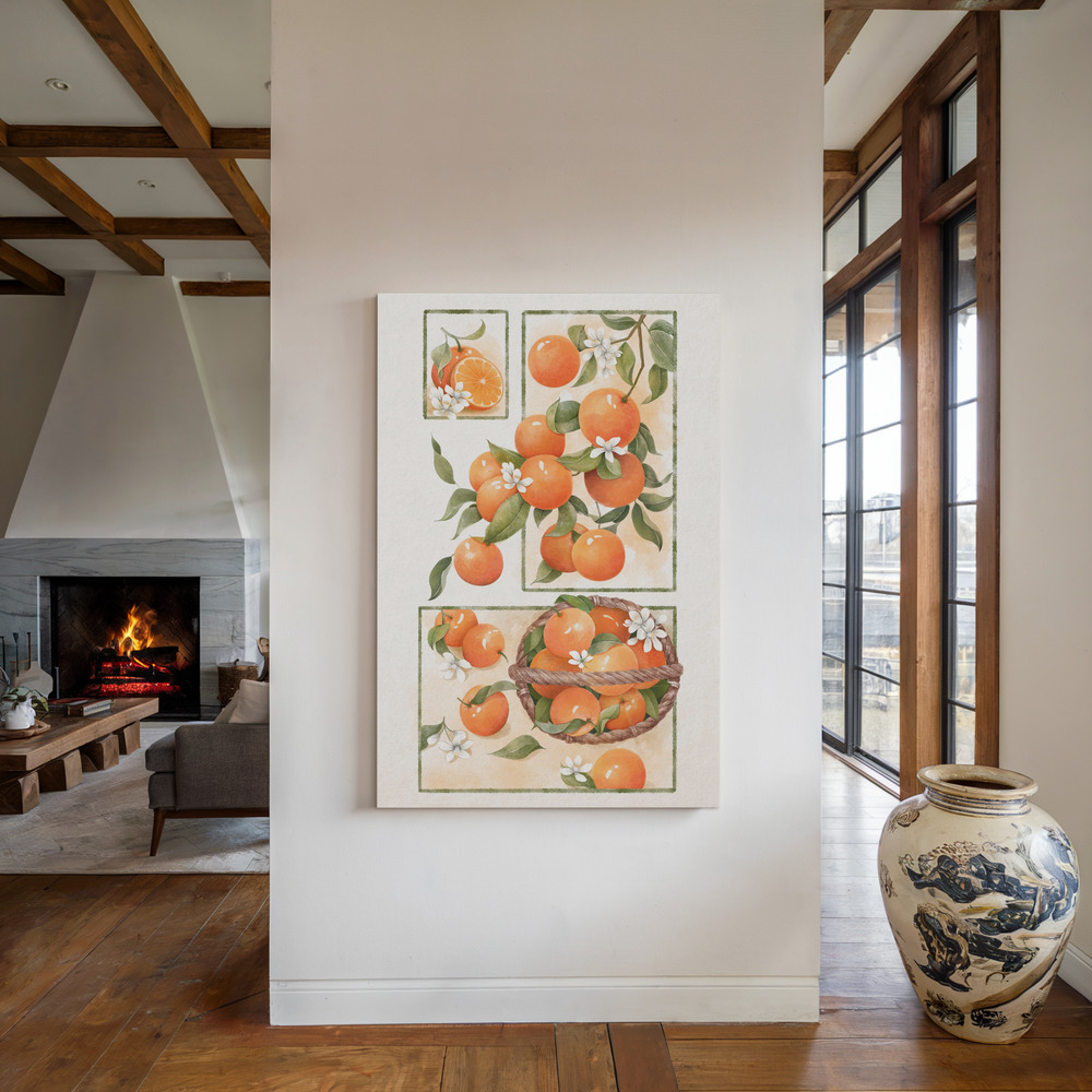 Toile - Orange Blossom Lock au coin du feu