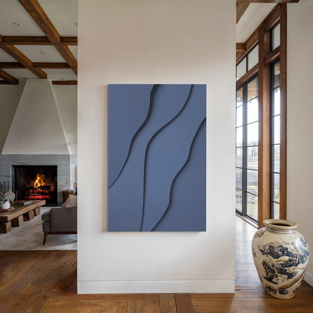 Canvas print - Paper Studies 26 by the fireplace
