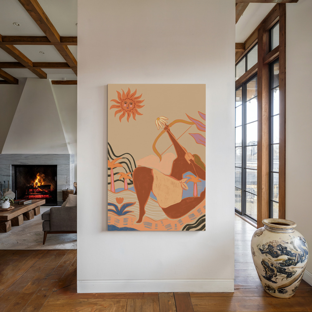 Lienzo - Bow And Arrow junto a la chimenea