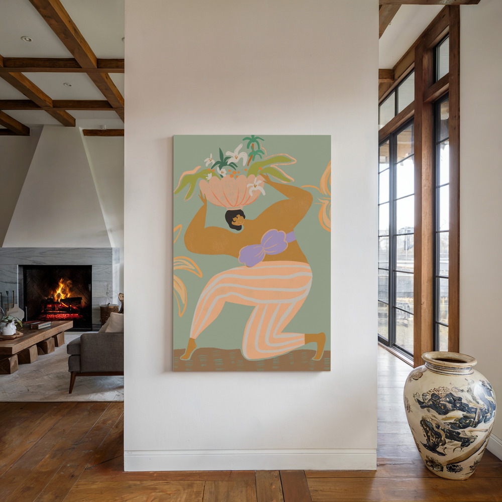 Canvas print - The Weight Of The World by the fireplace