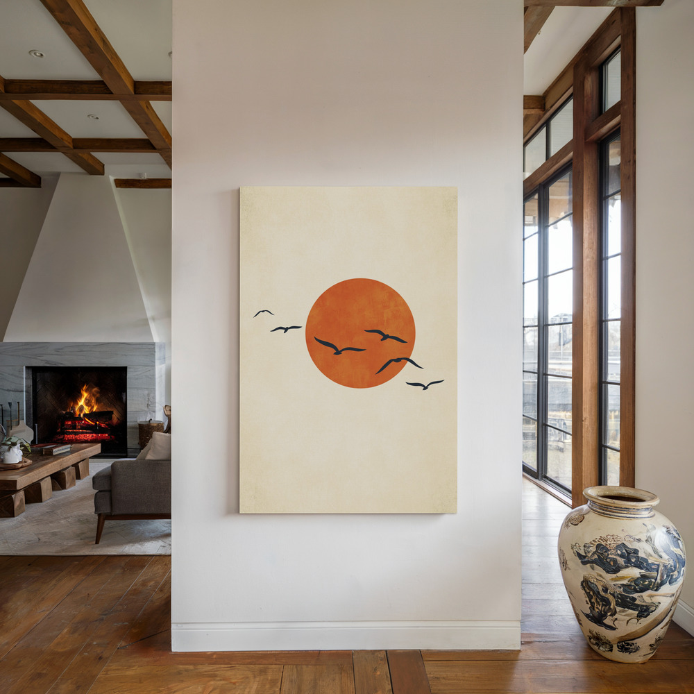 Toile - Dancing With the Sun au coin du feu