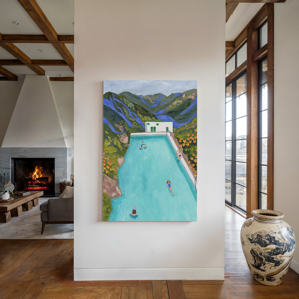 Toile - Hotsprings au coin du feu