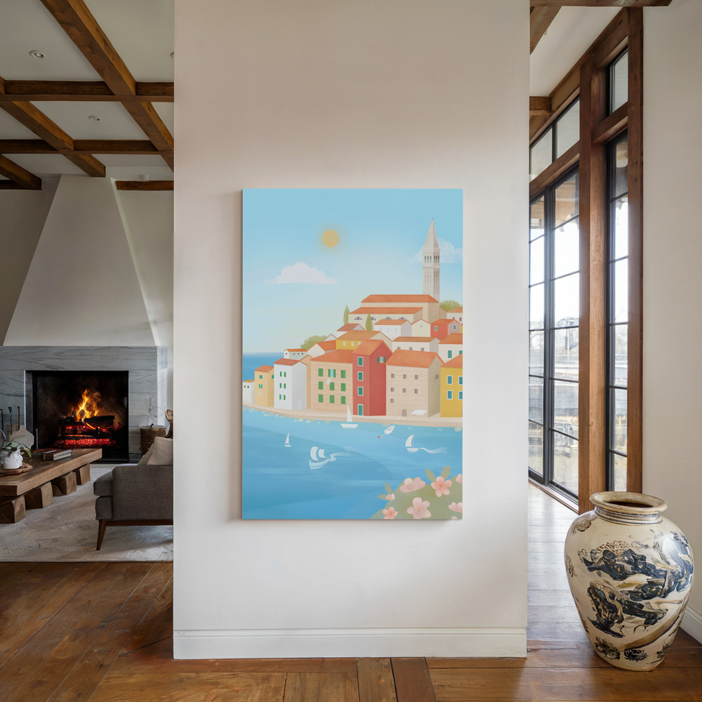 Toile - Rovinj au coin du feu