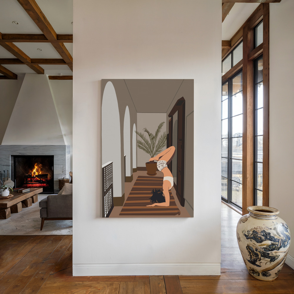 Canvas print - Balance in Motion by the fireplace