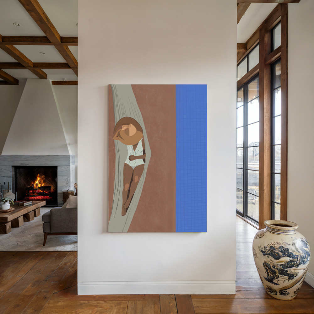 Leinwandbild - Ratio 3x4 Print By Bohonewart Copy 10 am Kamin