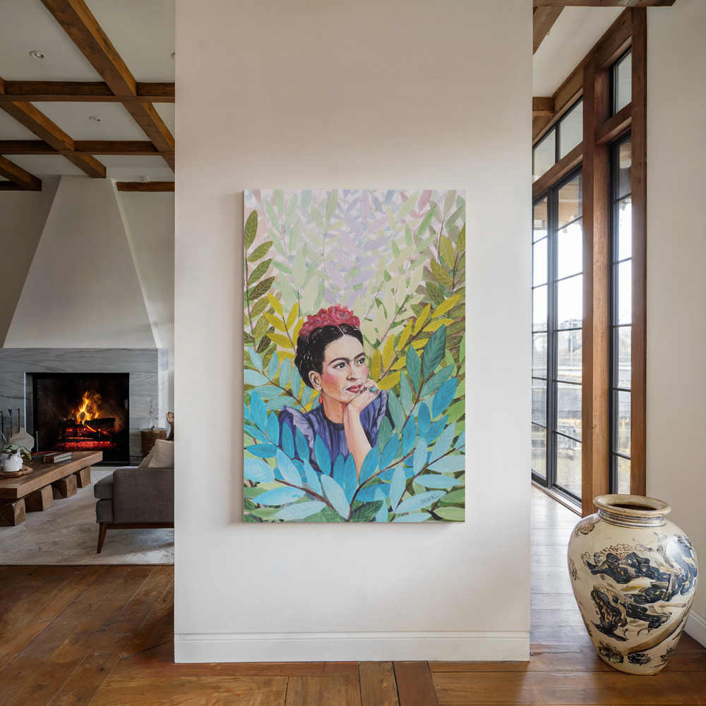 Canvas print - Ce Regard Posé Sur Moi by the fireplace