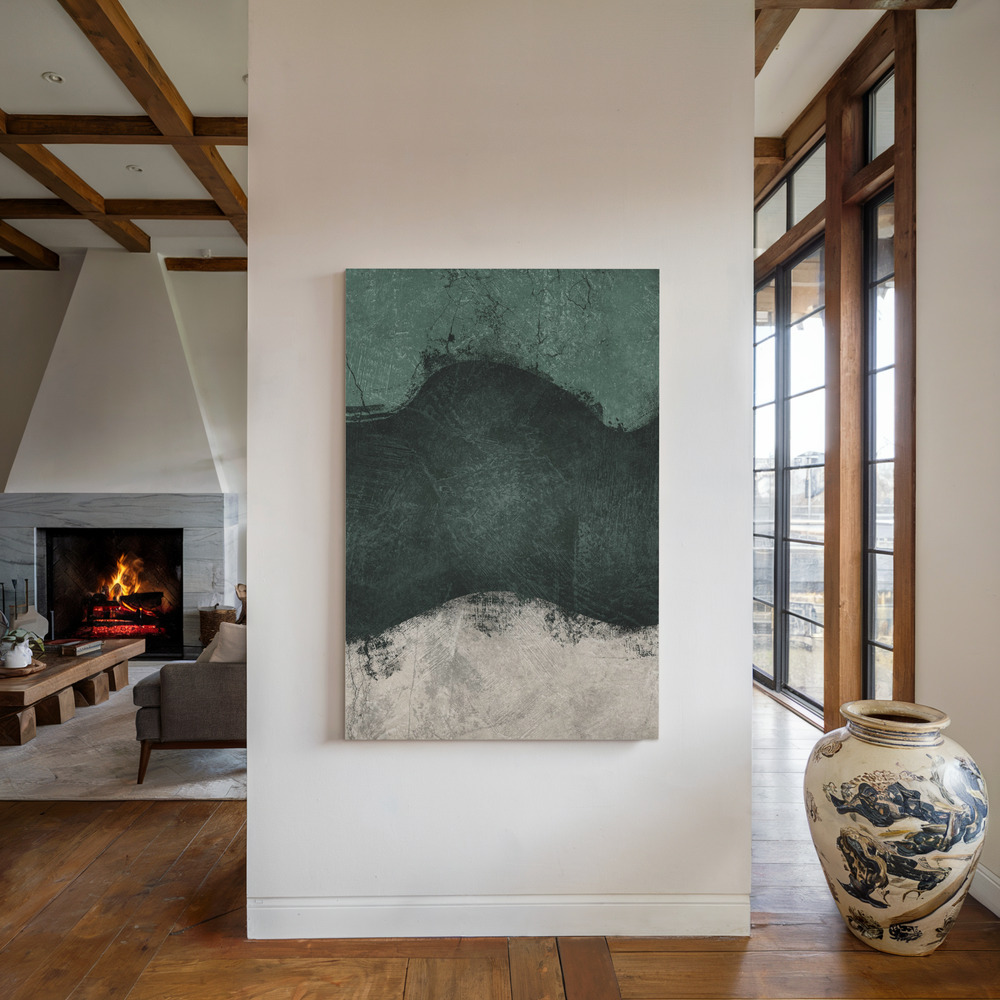 Canvas taulu - Midnight Emerald No2 takan ääressä