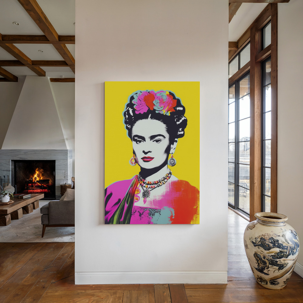 Canvas print - Oh Frids No 2 by the fireplace