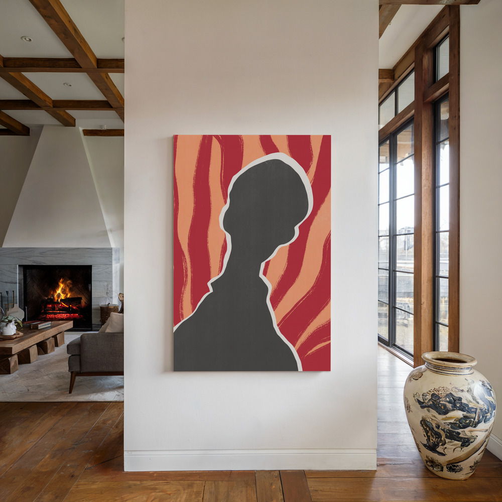 Canvas taulu - Anonymous Portrait In Heat takan ääressä
