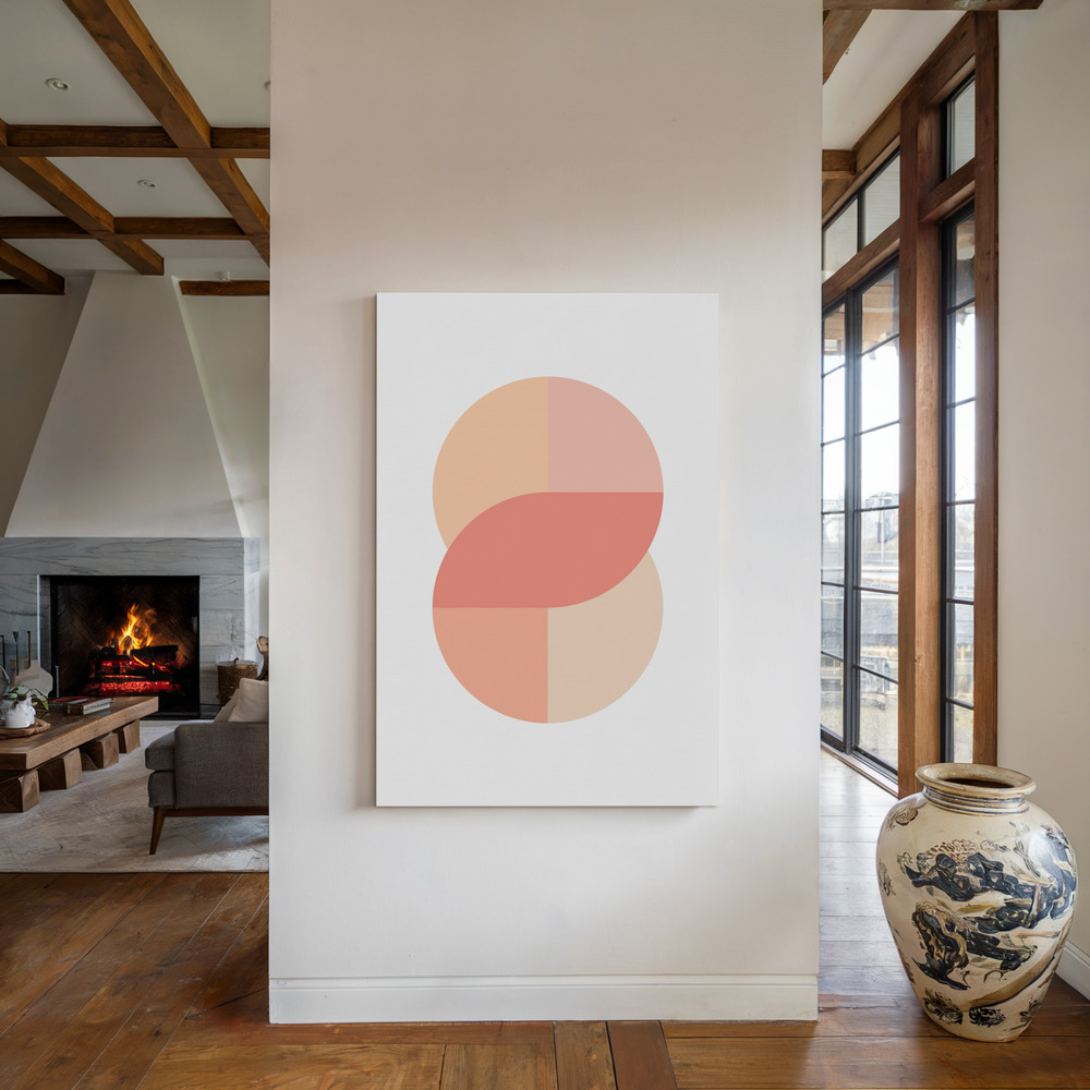 Lienzo - Peach 41 junto a la chimenea