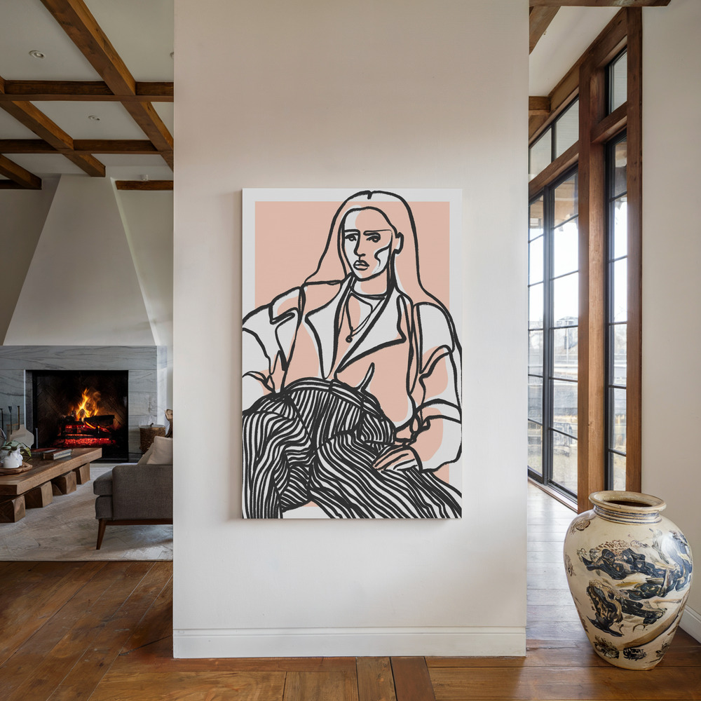 Toile - Do You Remember (Peach) au coin du feu