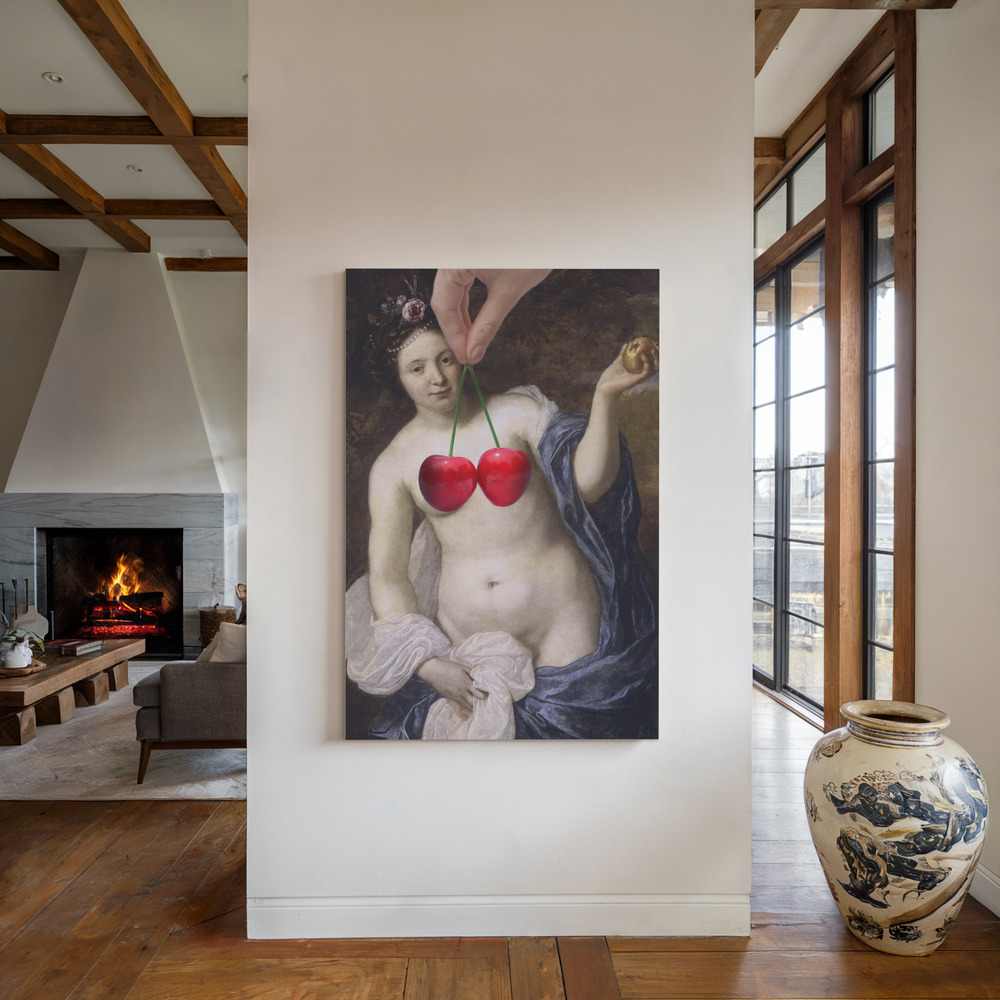 Canvas print - My Little Cherries #2 by the fireplace