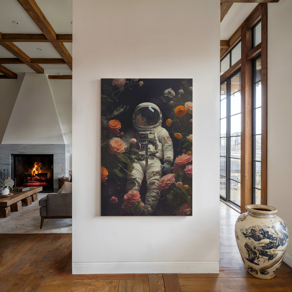 Canvas print - My Space Garden by the fireplace