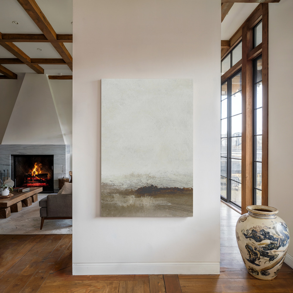 Canvas print - Away from hear 2 by the fireplace