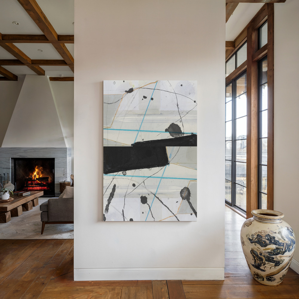 Canvas print - Dancing In the Dark 4 by the fireplace