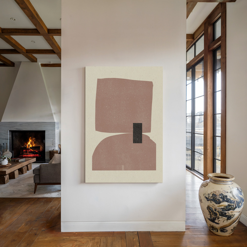 Canvas print - Devision by the fireplace