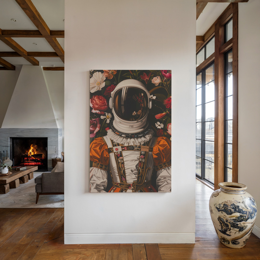 Canvas print - Cosmic Renaissance by the fireplace