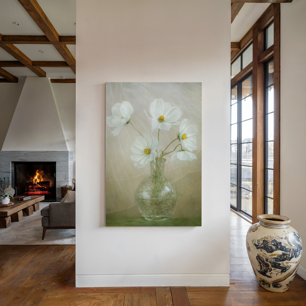 Lienzo - Cosmos breeze junto a la chimenea