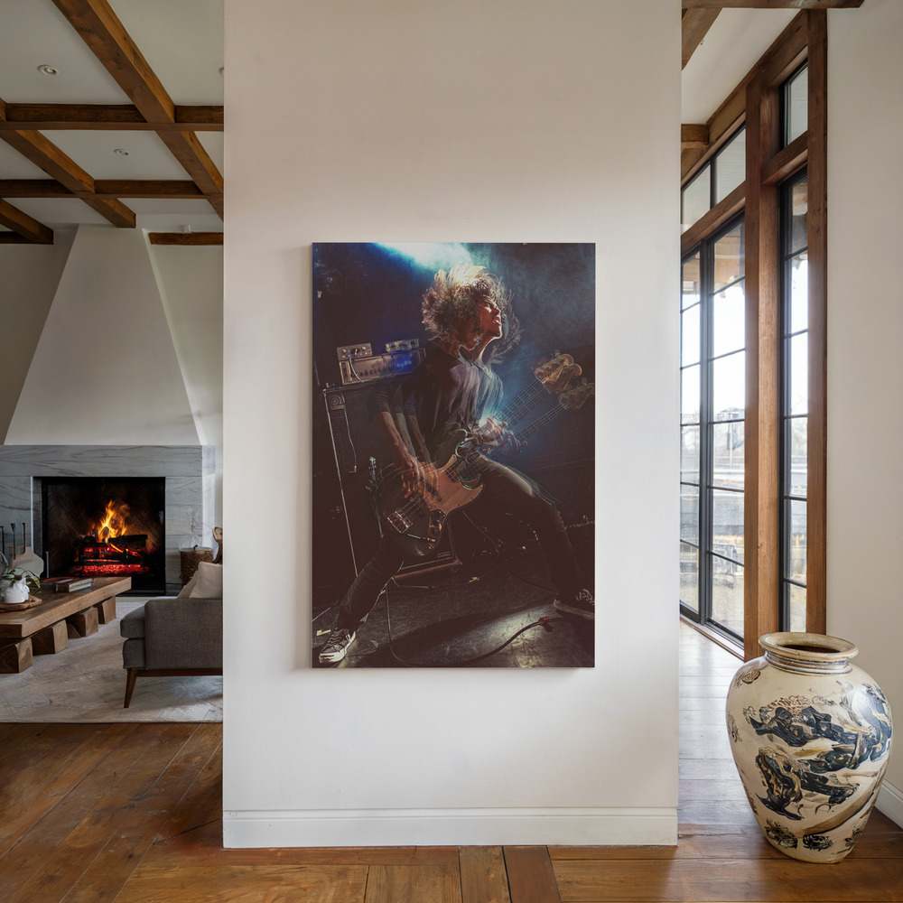 Lienzo - Livephotography junto a la chimenea
