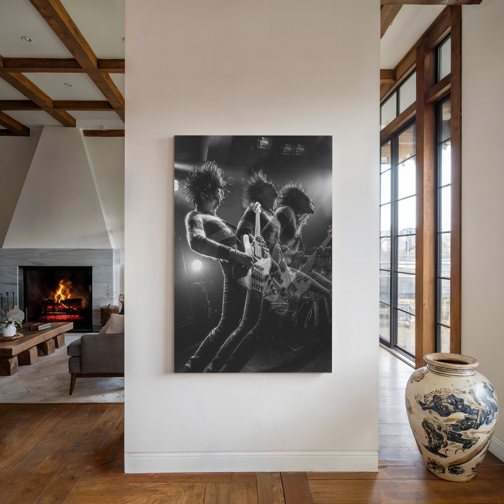 Canvas print - Afterimage by the fireplace