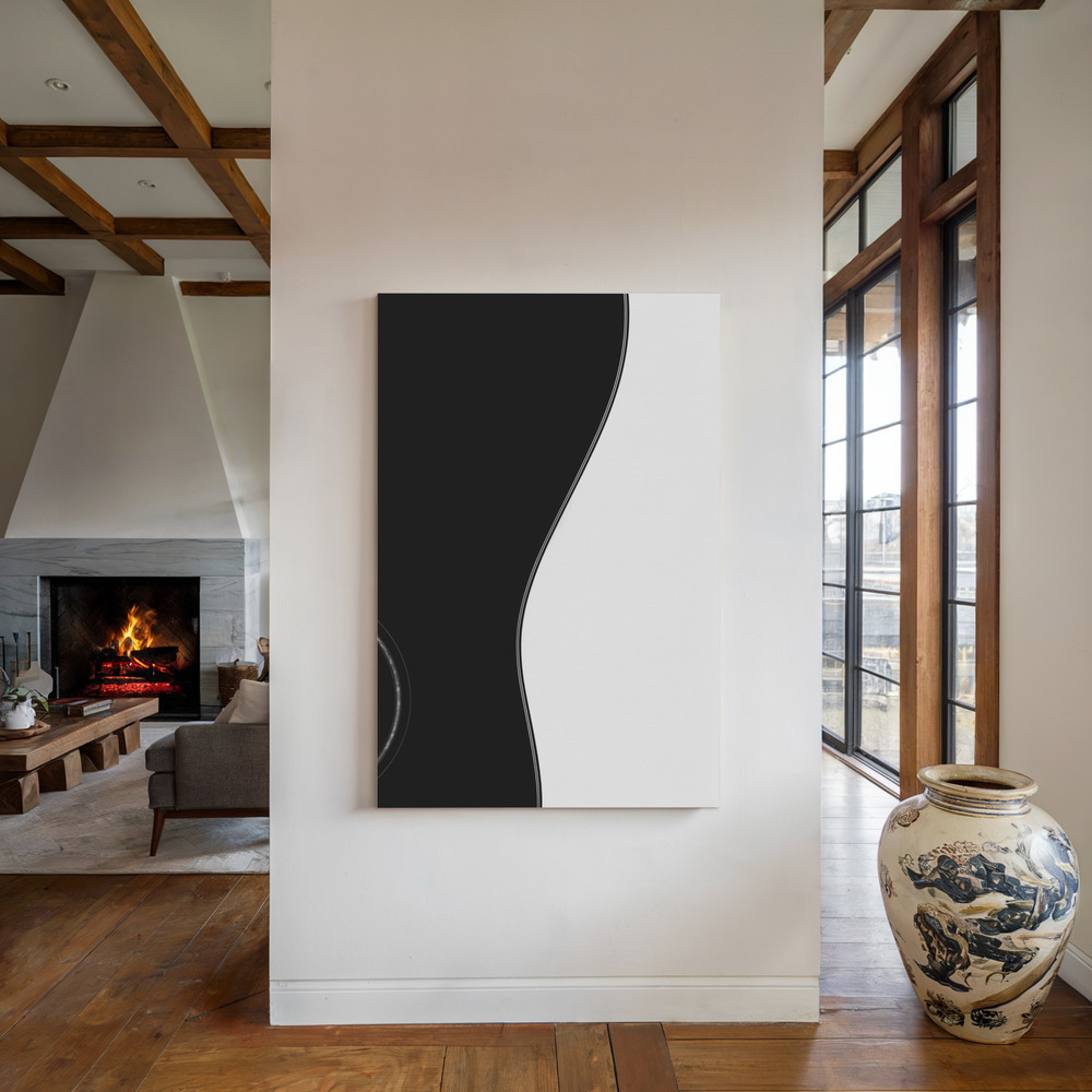 Canvas print - GUITAR by the fireplace