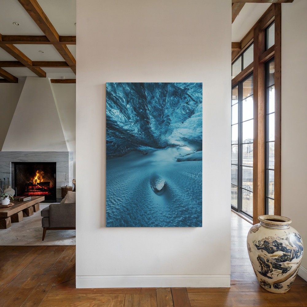 Canvas taulu - Crystal Cave I takan ääressä