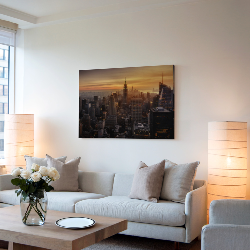 Canvas print - Manhattan's light in living room