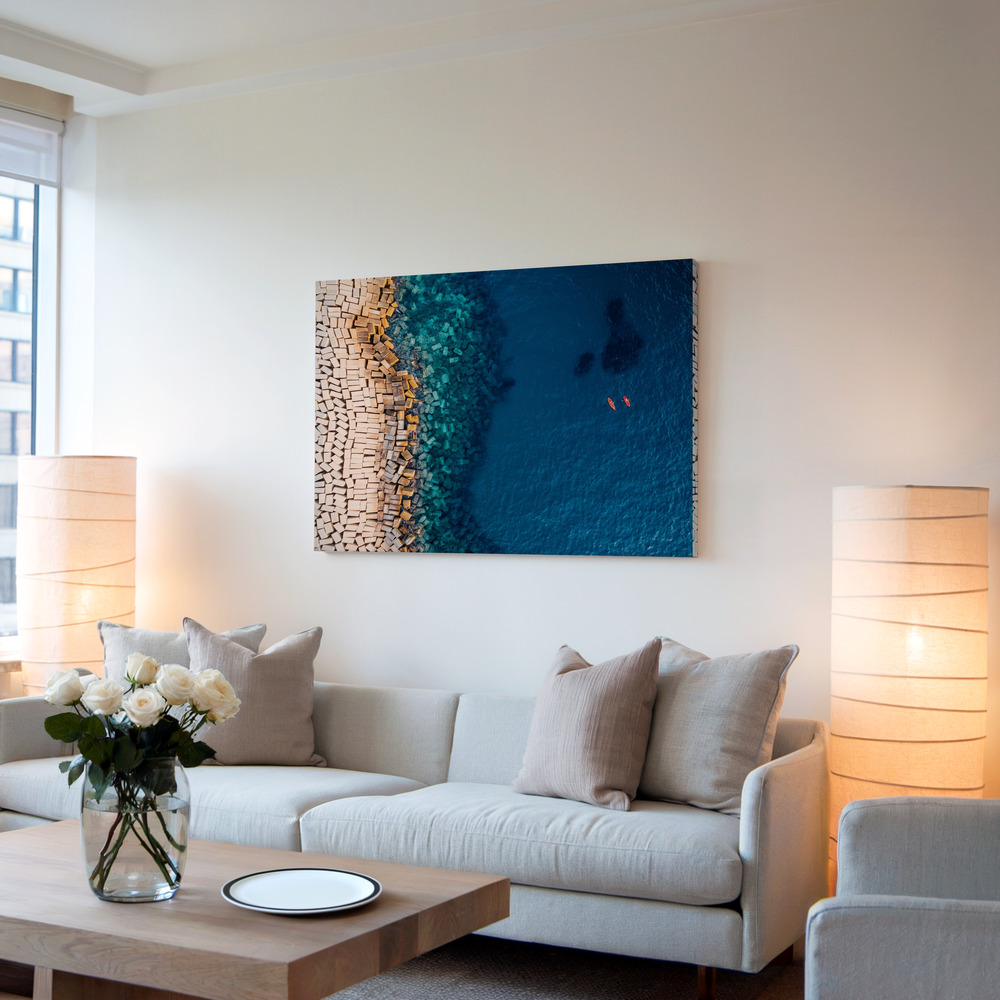 Canvas print - From above II in living room