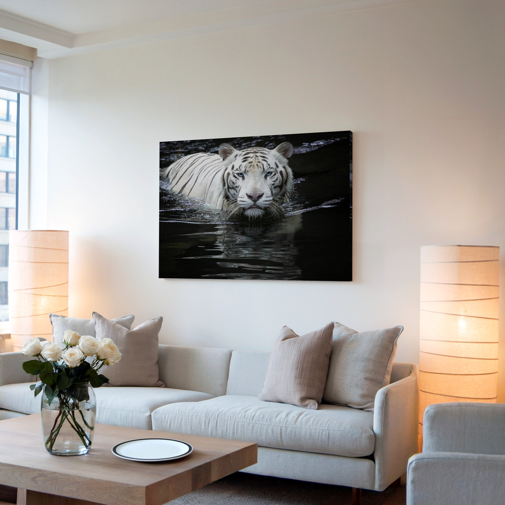 Canvas print - Looking at Me Looking at You in living room
