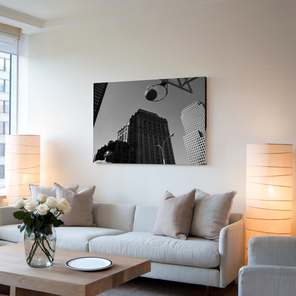 Canvas schilderi - The ball (from the series "Alone") in de woonkamer