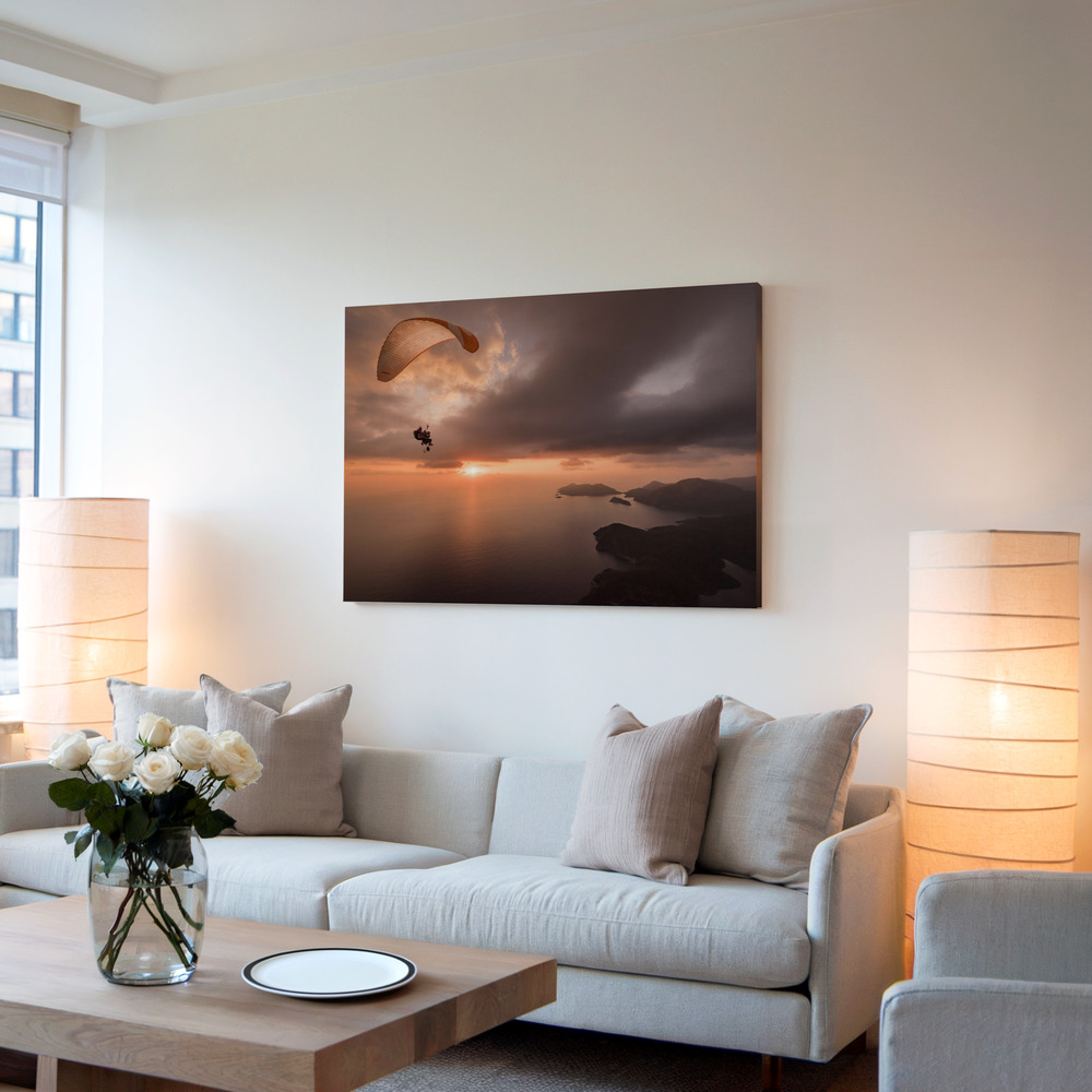 Canvas print - Ready to shoot in living room