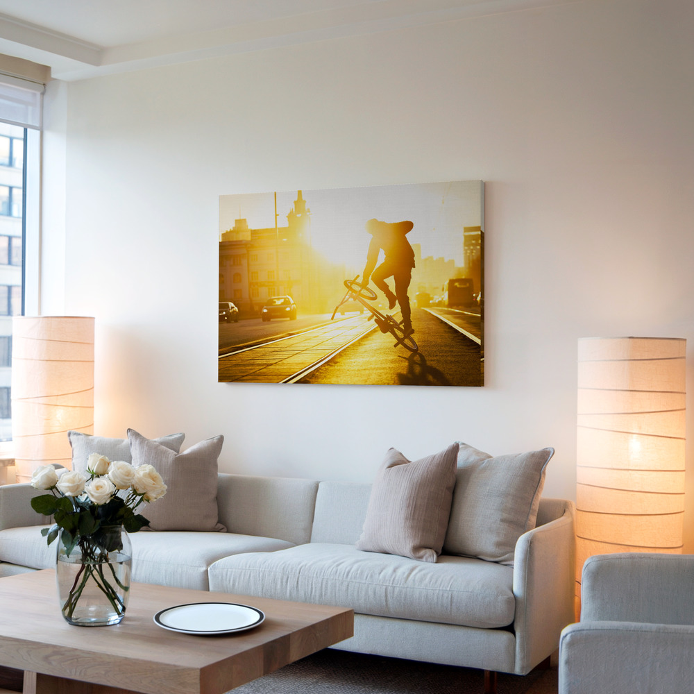 Toile - Flatland dans le salon