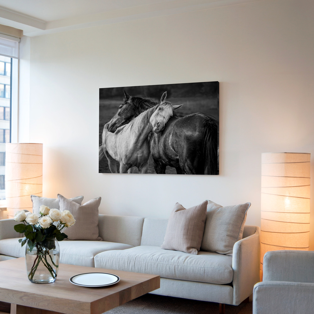 Canvas print - Warm rain in living room