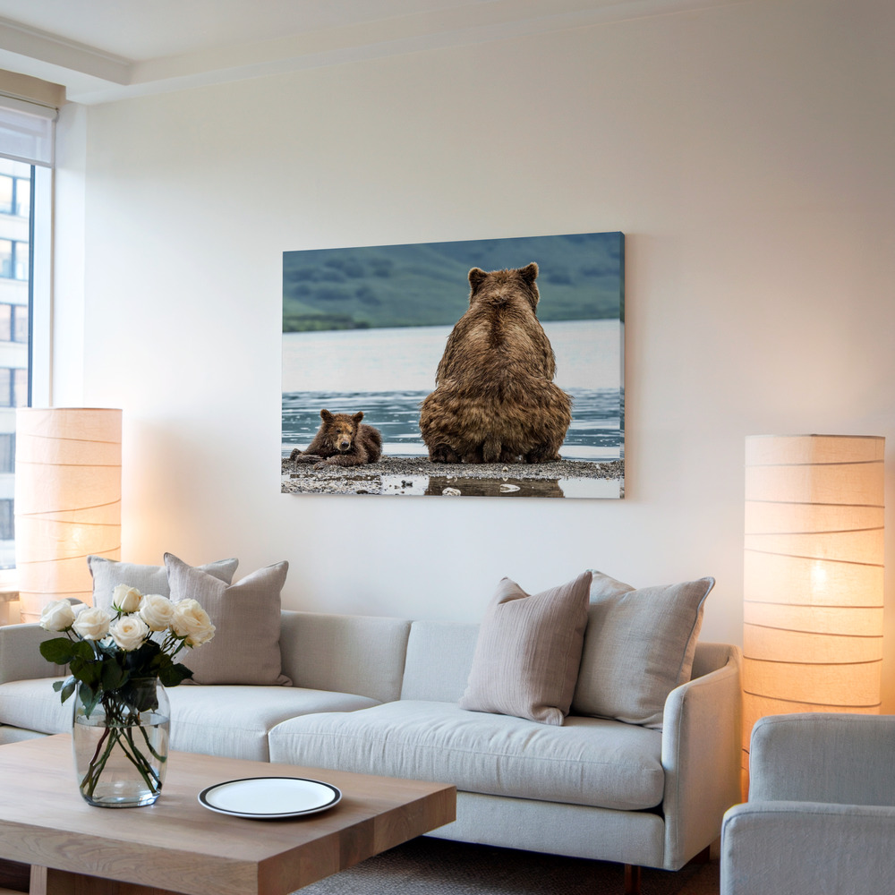 Canvas print - Opposites in living room