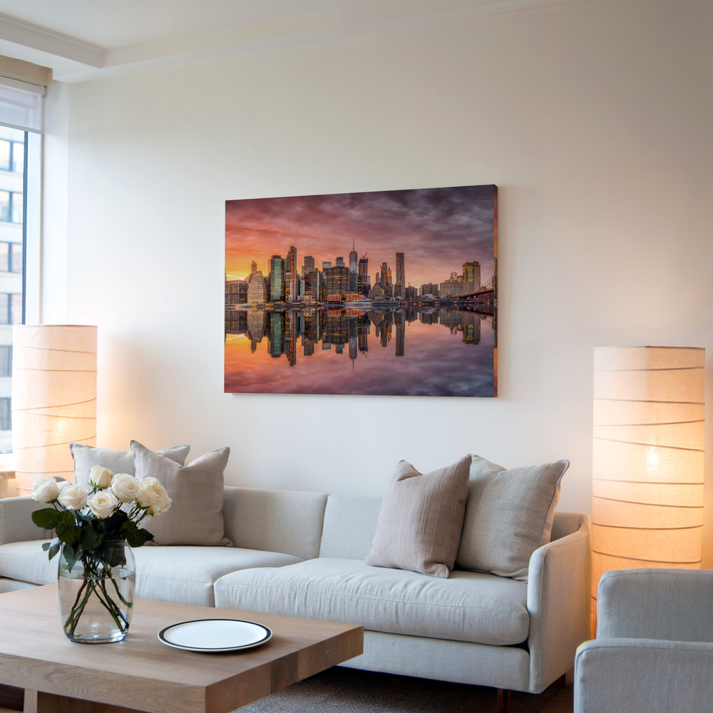 Leinwandbild - Glow im Wohnzimmer
