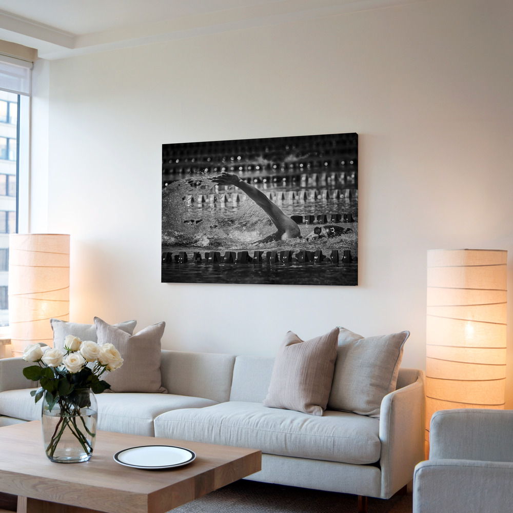 Canvas print - Through the Light in living room