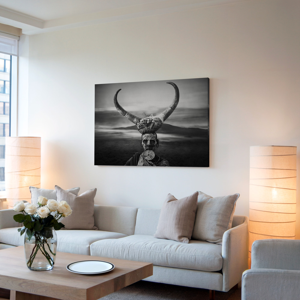 Toile - Horns Mursi dans le salon