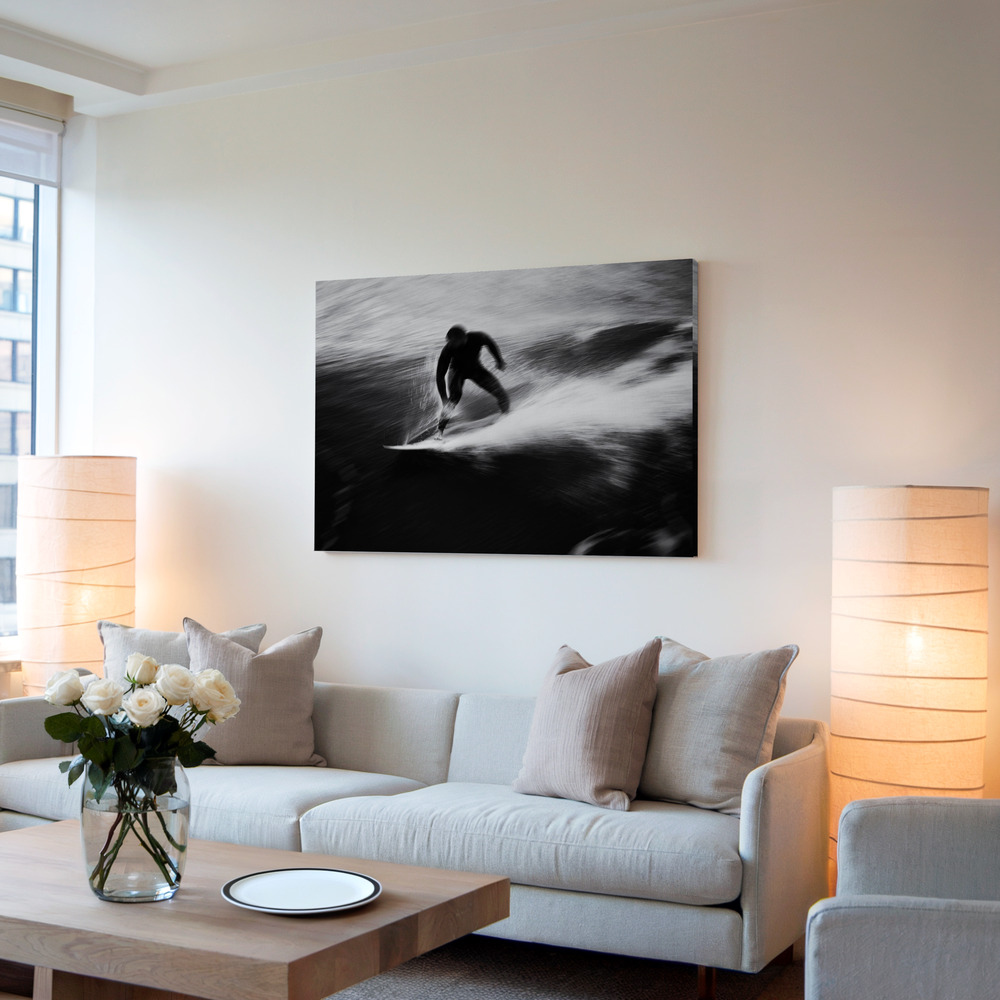 Canvas schilderi - Surf 15 in de woonkamer