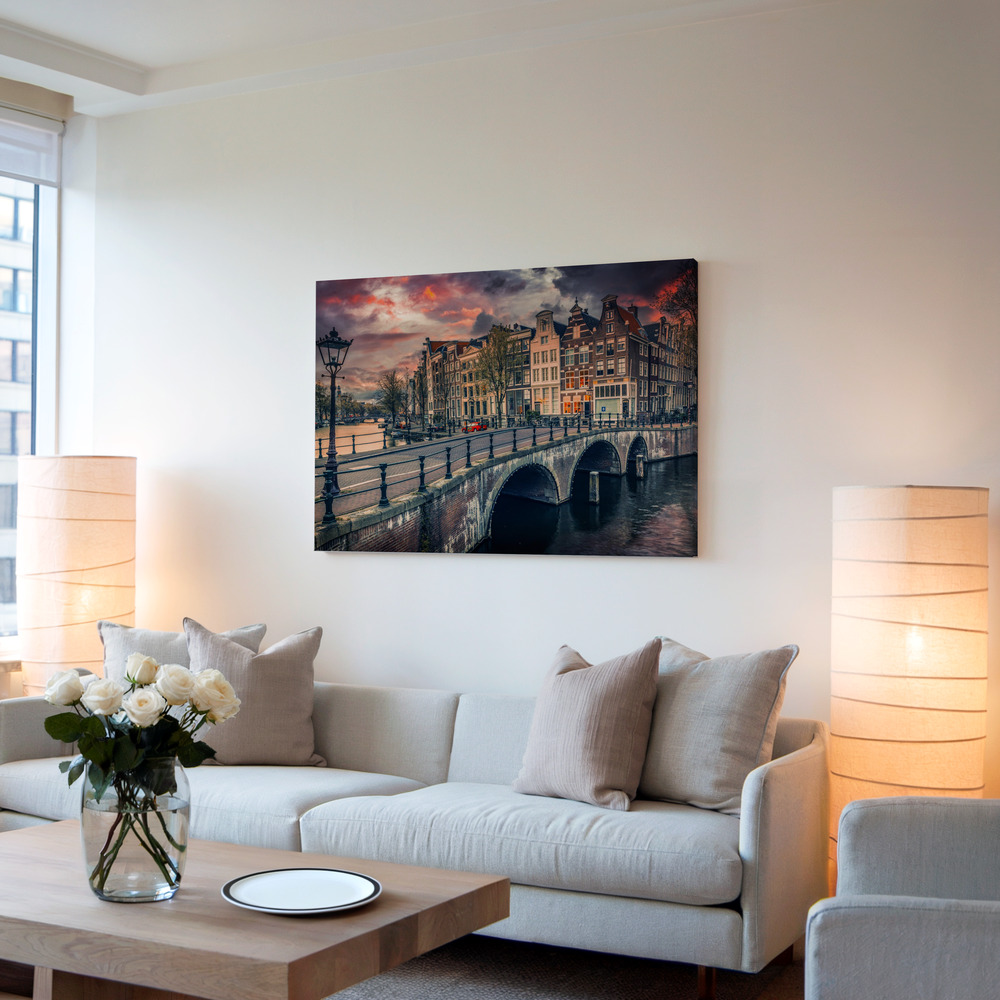 Toile - Amsterdam dans le salon