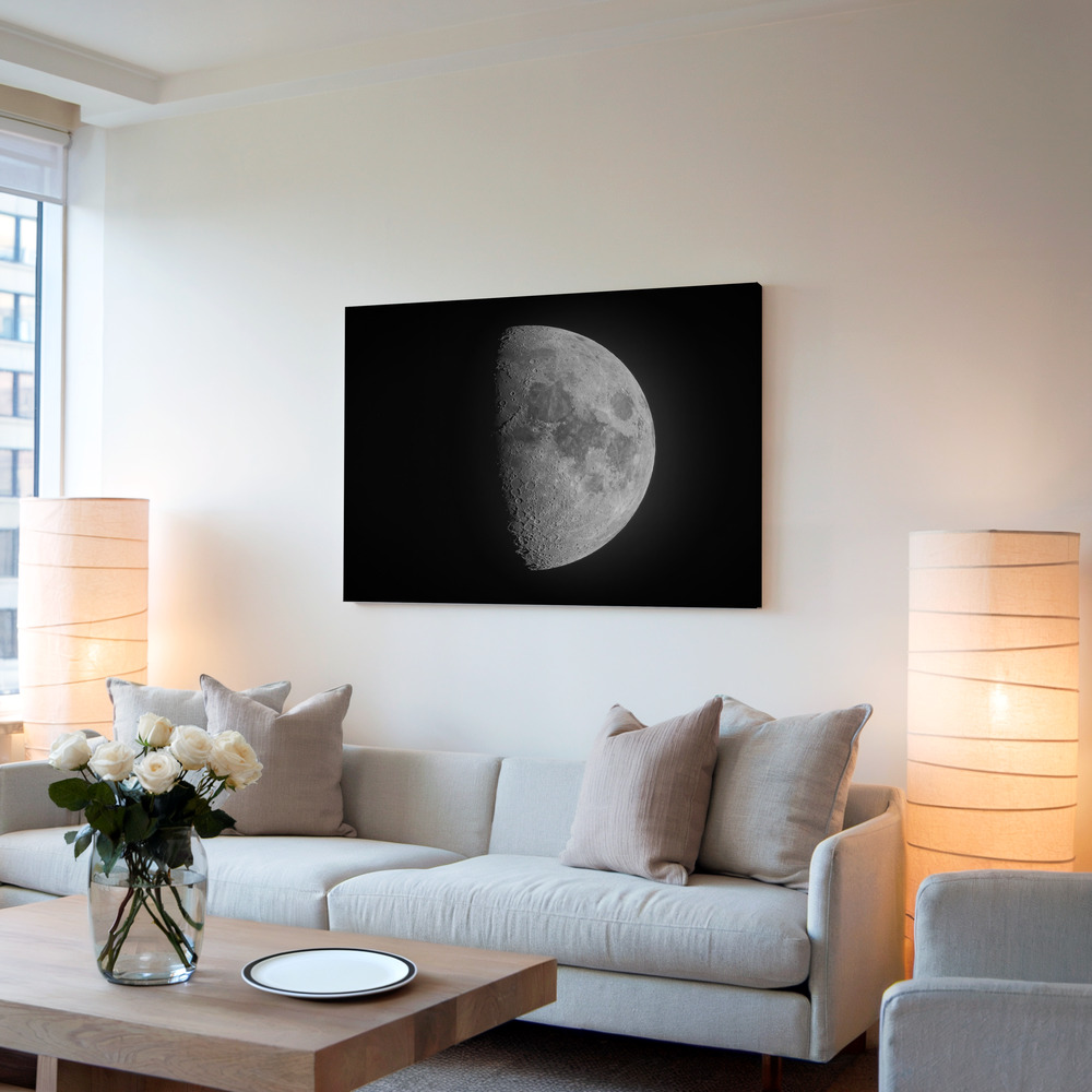 Canvastavla Luna - Tavla i vardagsrummet