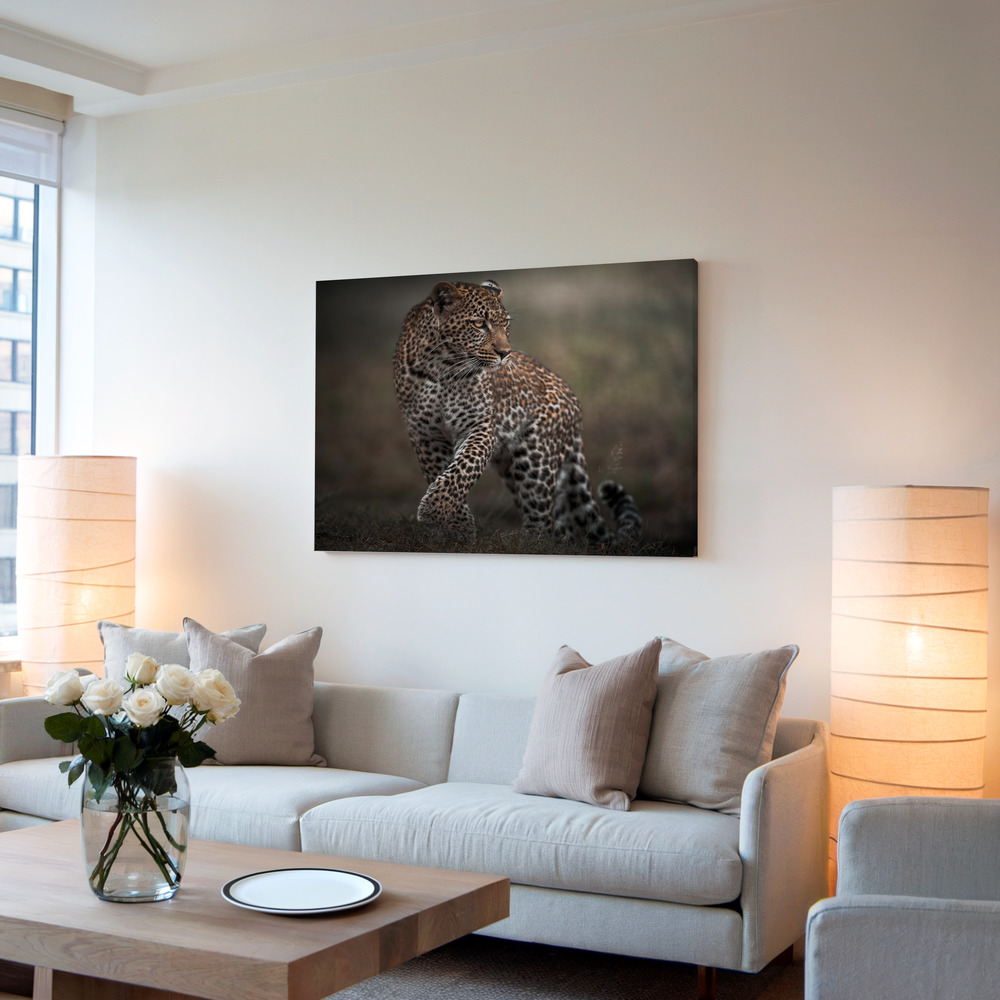 Leinwandbild - Surprise im Wohnzimmer