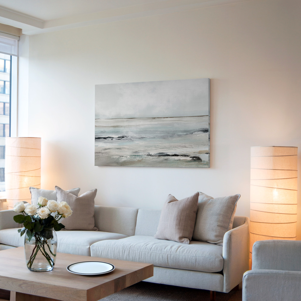 Canvas print - Sandybay in living room
