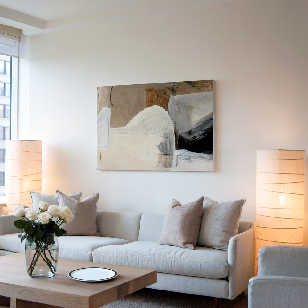 Toile - Style Abstract dans le salon