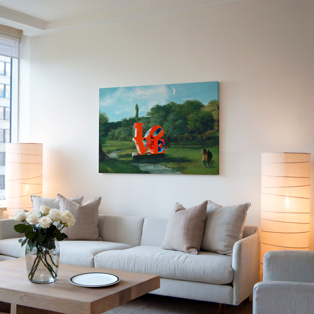 Canvas taulu - The Love Found olohuoneessa