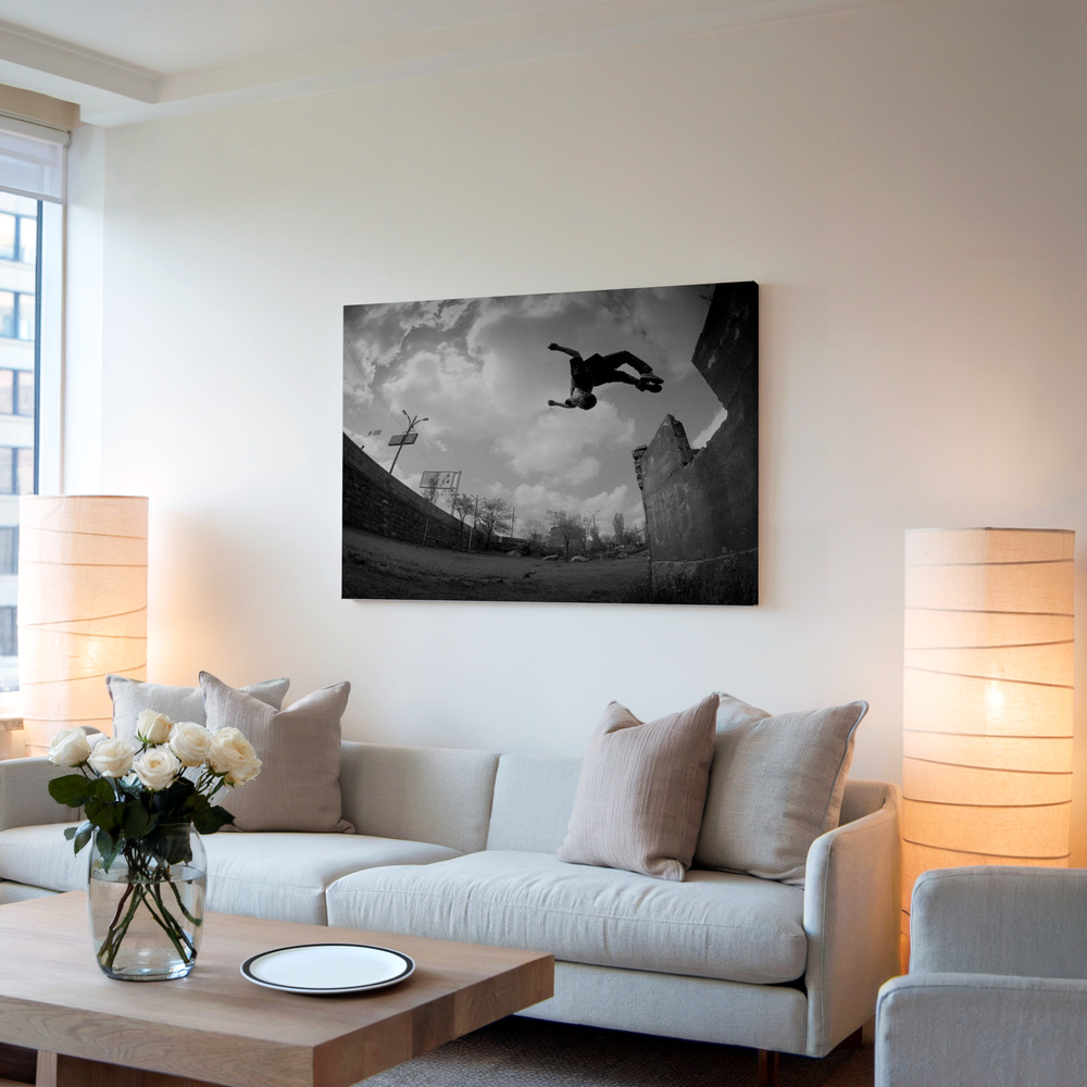 Canvas print - Jumper in living room