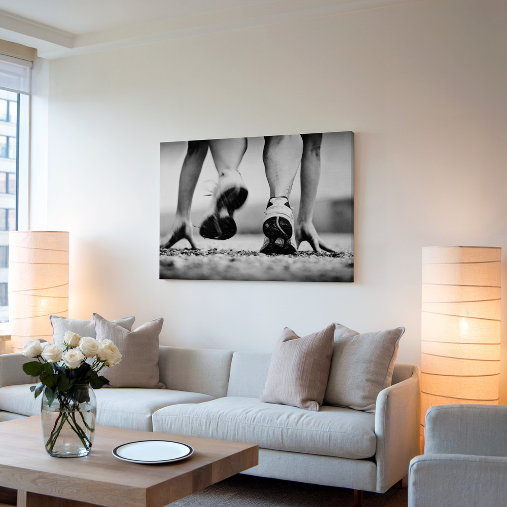 Canvas print - Runner in living room