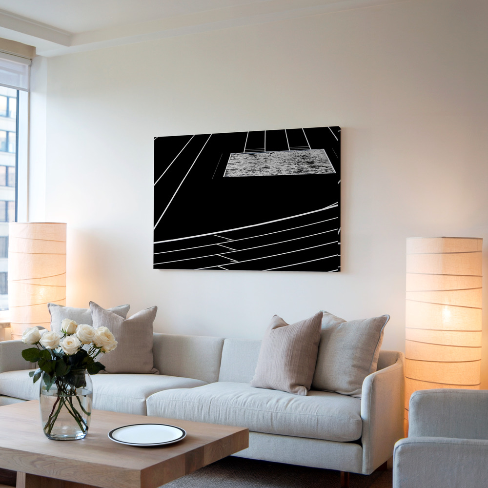 Canvas print - Far to the jump in living room