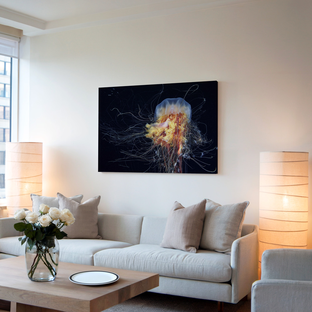 Toile - Giant Lion's Mane dans le salon