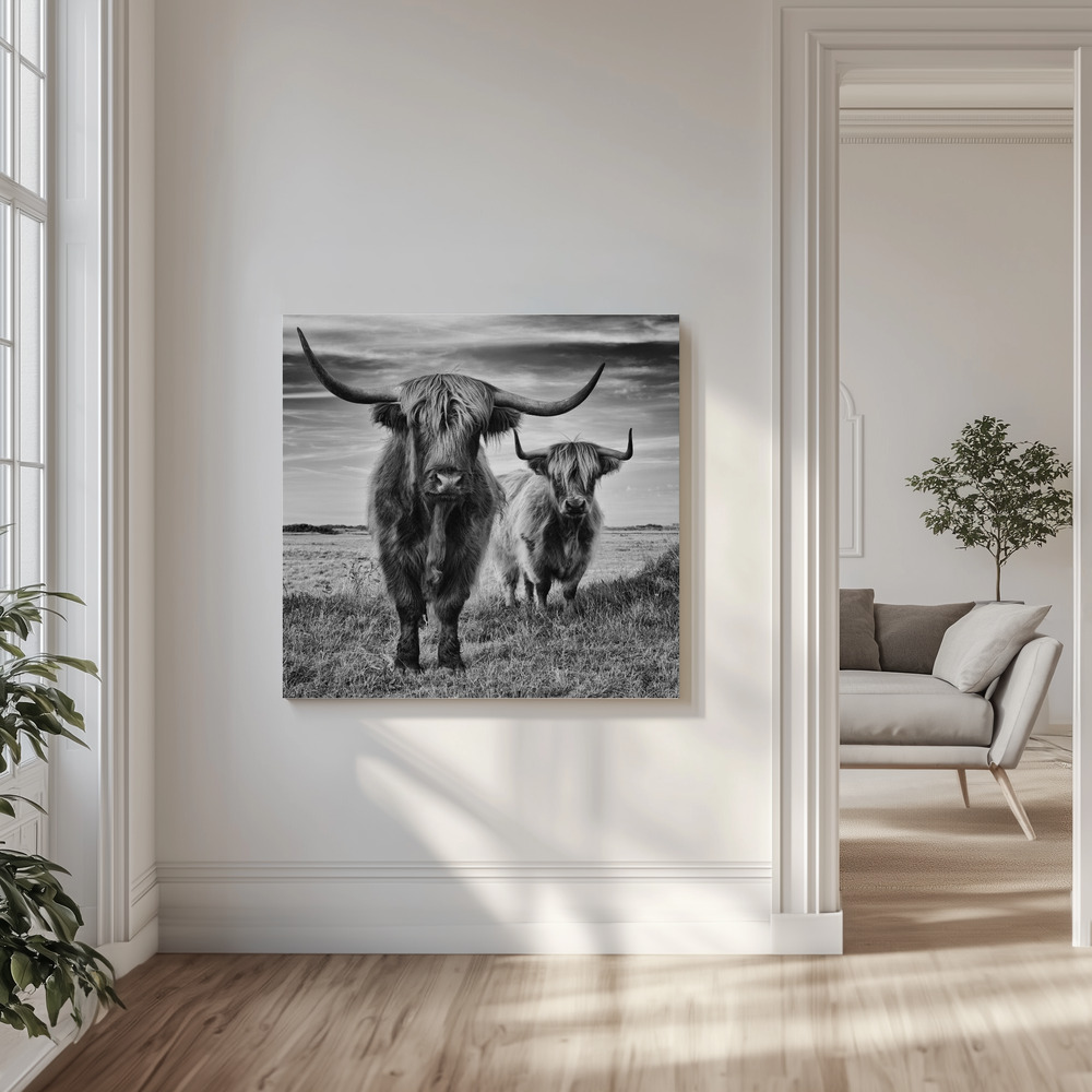 Canvas print - Highlands in the livingroom