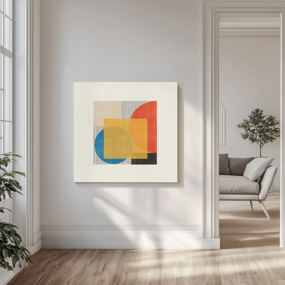 Canvas print - Geometric Harmony in the livingroom